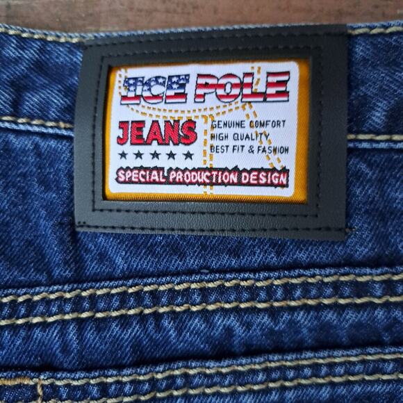 Ice Pole Denim Jeans Mens Vintage 38x32 - Picture 8 of 12